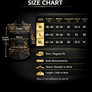 HIMTOM exclusive collection size chart